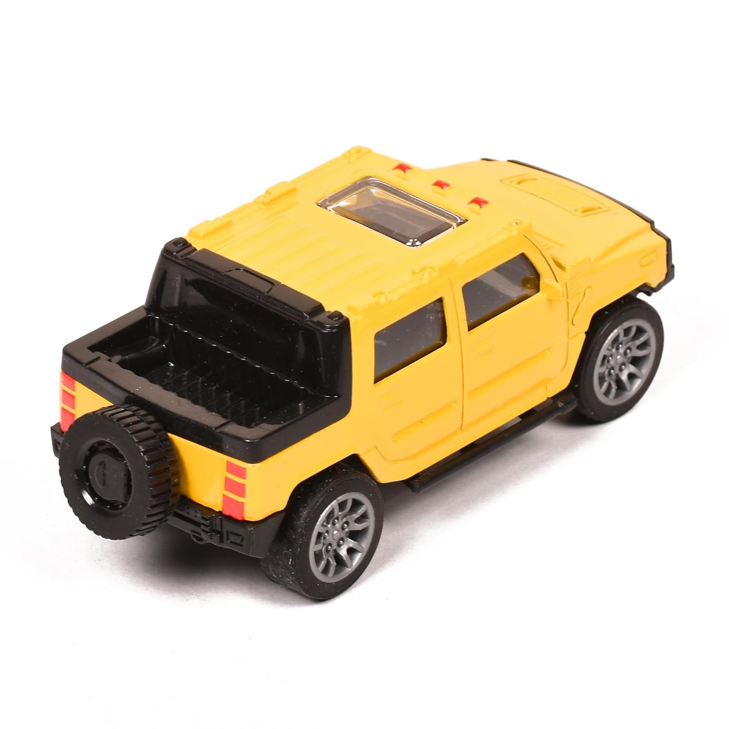 Braintastic Jeep Model Diecast Super Simulation Model Car Pull Back Friction Vehicle Car Toys for Kids Age 3+ Years (Yellow) 3
