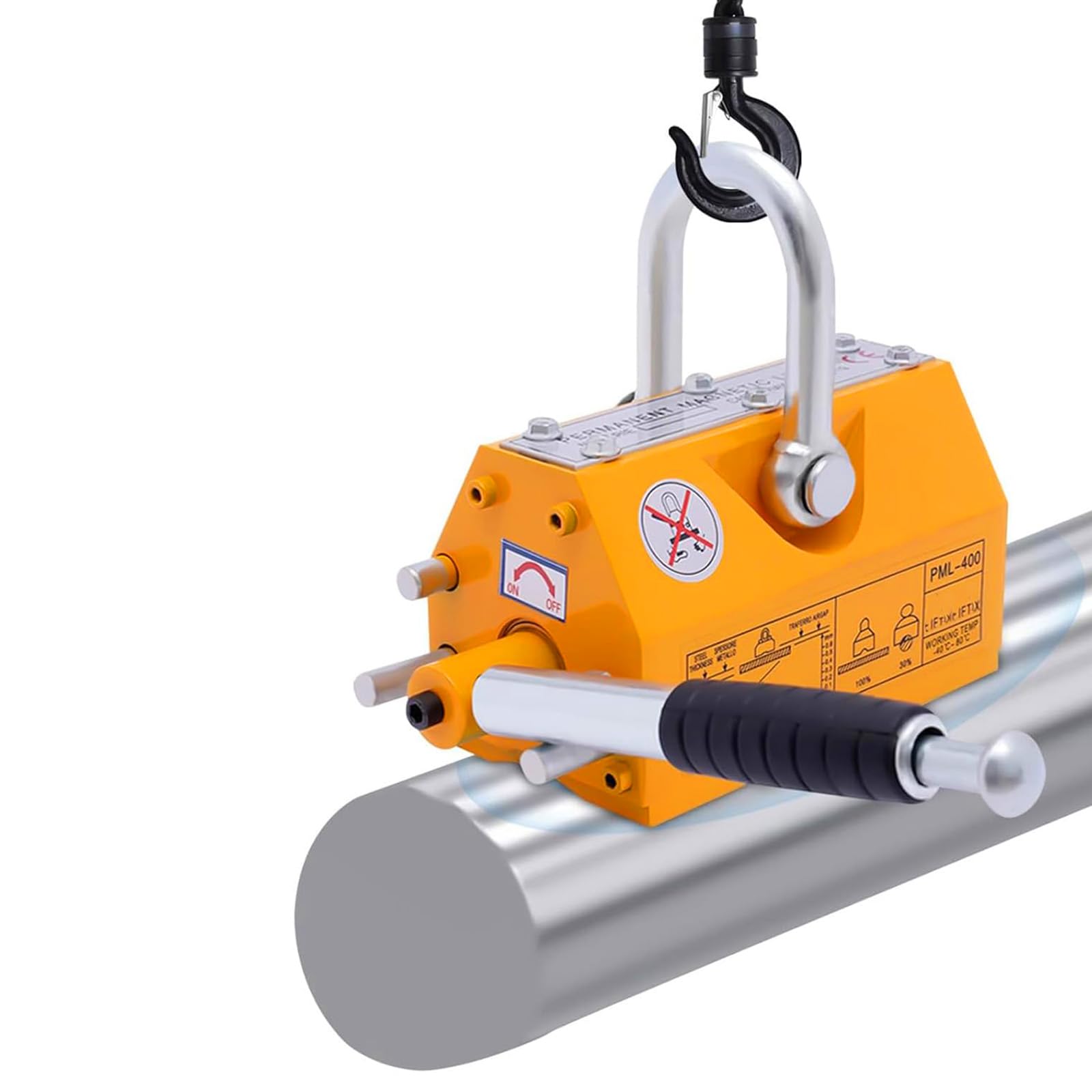 220/440 Kg Permanent Liftmagnet - Heavy Magnetic Heber Mit Schnellverschluss Für Heben, Ladenhahn, Flachstahl, Rundstab - Industrielle Stärke Magnet für Metallhandlung 220lbs/100Kg