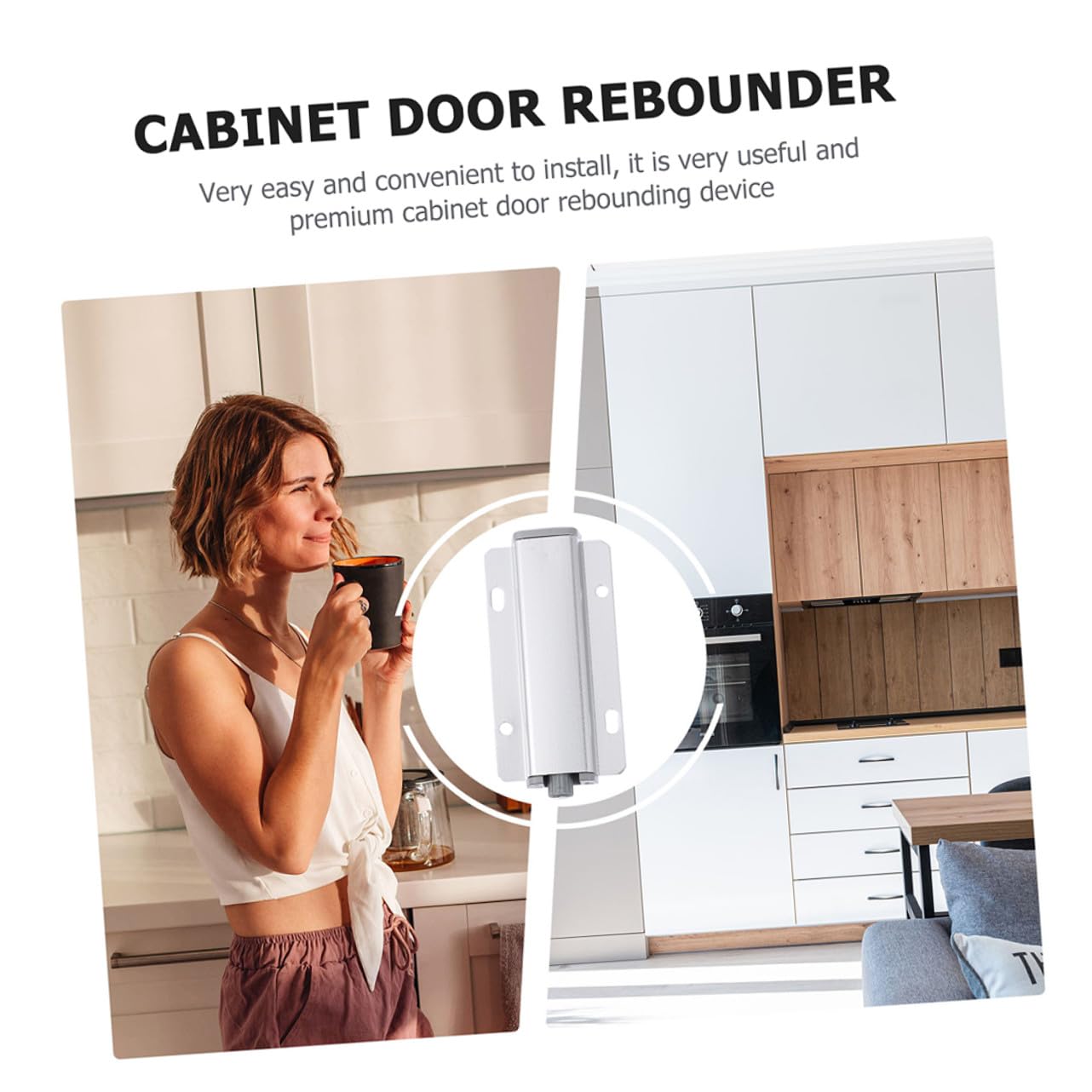 25 Piezas Unidades Pestillos para Puertas de Armario Cierre Push To Open con Integrado Duraderos y Seguros para Cocinas y Armarios Diseño Compacto y Resistente de Aluminio Color