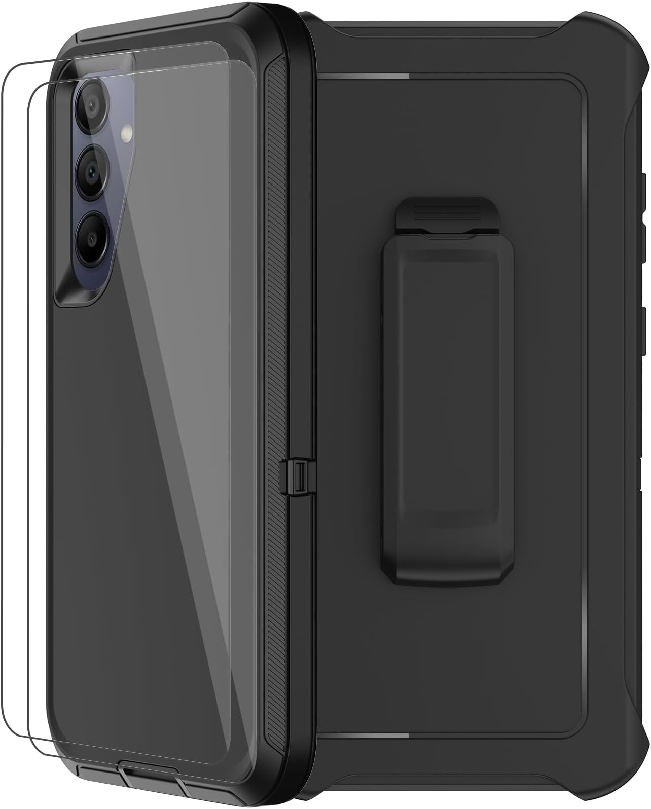 For IPhone 12 Mini Case With Belt Clip Holster, 2X Screen Protector, Heavy Duty - View #4