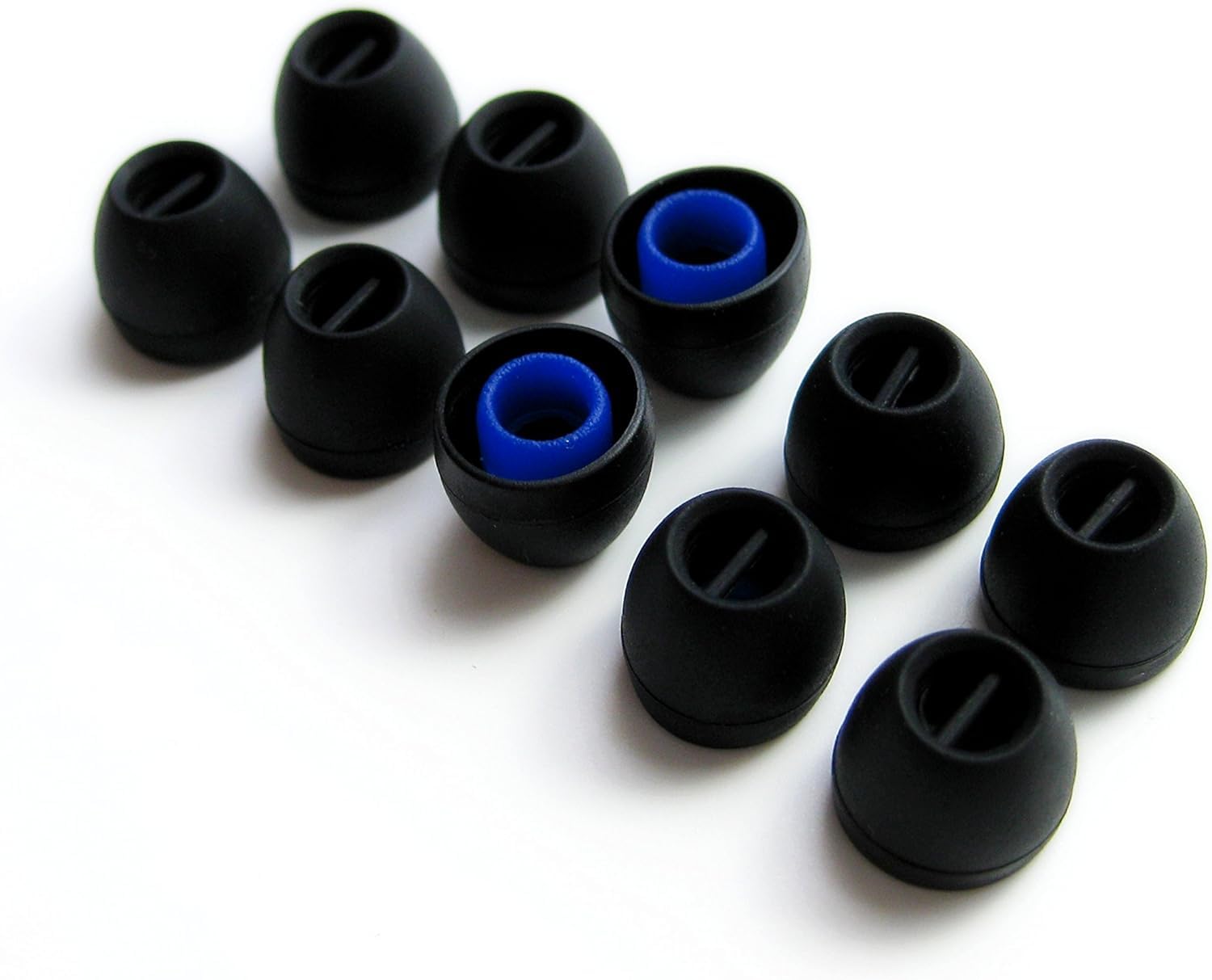 ALXCD Ear Tip For LG HBS Earphone, SML 3 Sizes 6 Pair Silicone Replacement Eartip Gel Fit For Lg Hbs 730 750 770 Hbs800 810 900 910 Tone Pro Ultra Infinim Plus 6 Pair Black