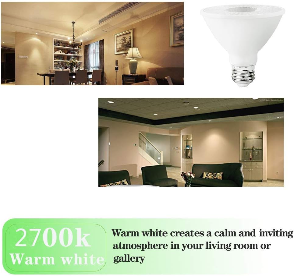 Crеаtіvе Prоduсt Par30 Led Flood Outdoor Light Bulb, 2700K Warm White, 75W Equivalent (11 Watt), 900 Lumens,E26 Base, 4 Pack