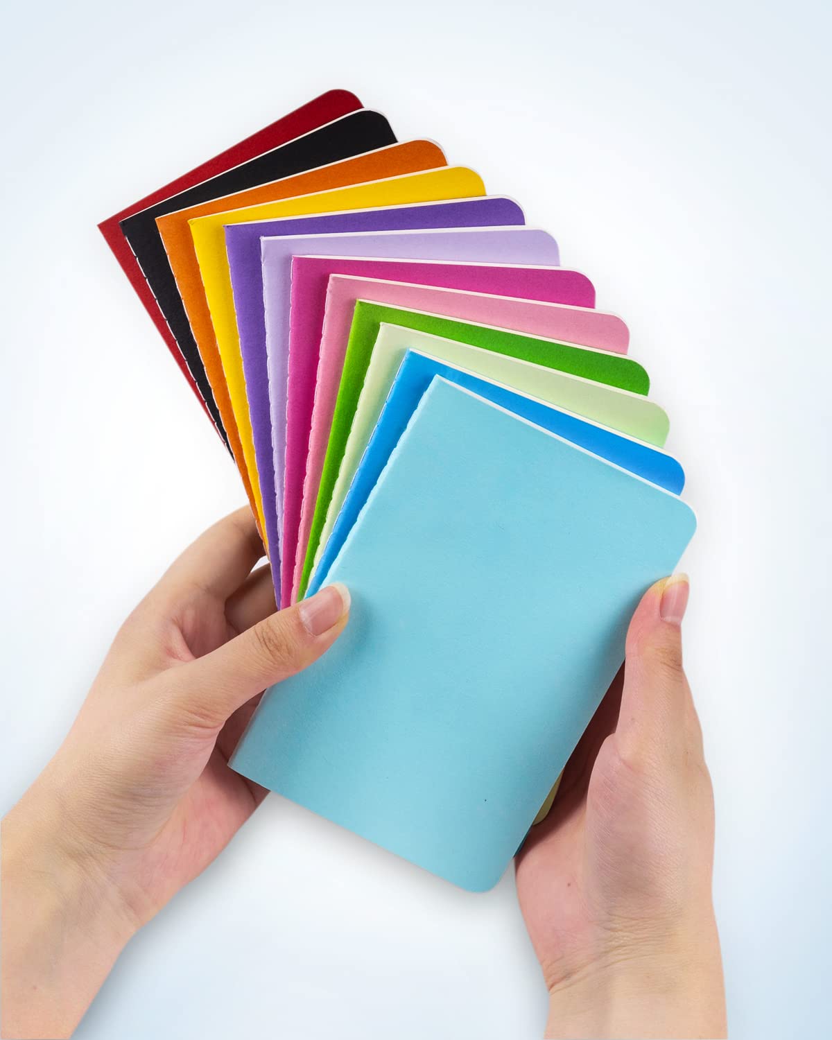 Gwybkq Kleine leere Notizblöcke, 36 Stück, Mini-Notizbücher, Tagebuch-Set, buntes Einband, Notizbücher für Kinder, 8,9 x 14,9 cm, 30 Blatt/60 Seiten