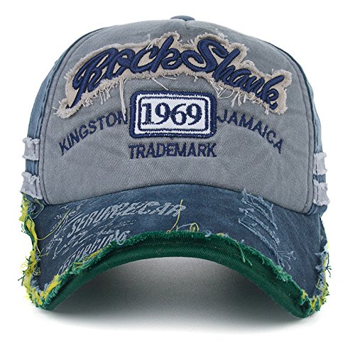 Image of Handcuffs Unisex Denim Baseball Cap for Men & Women Stylish Cotton Cap Adjustable Vintage Summer Sports Hat Sun Protective Hat for Summer Sports & Casual Wear