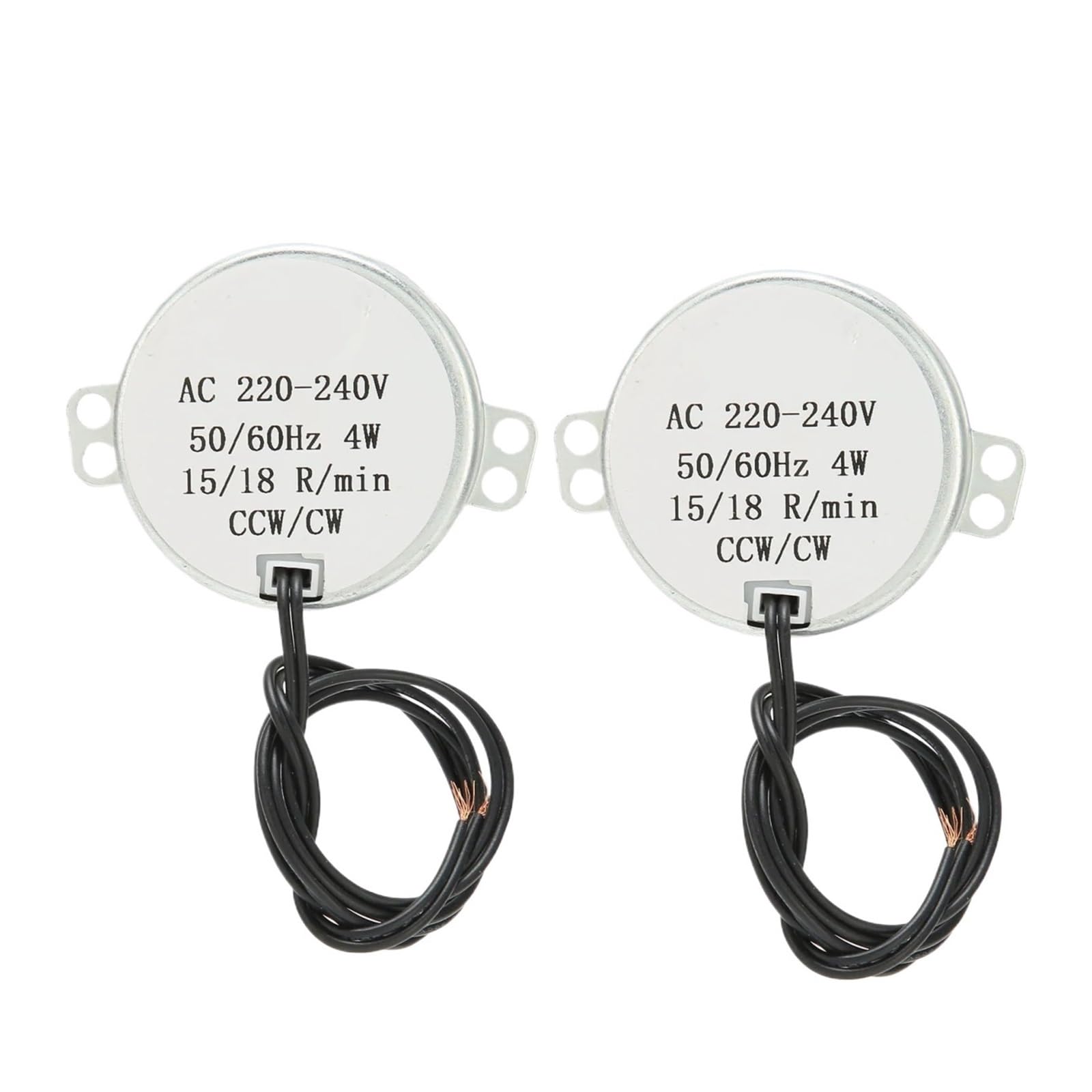 HIZON 2PCS 4W AC Synchronous Motor 15-18RPM CCW/CW