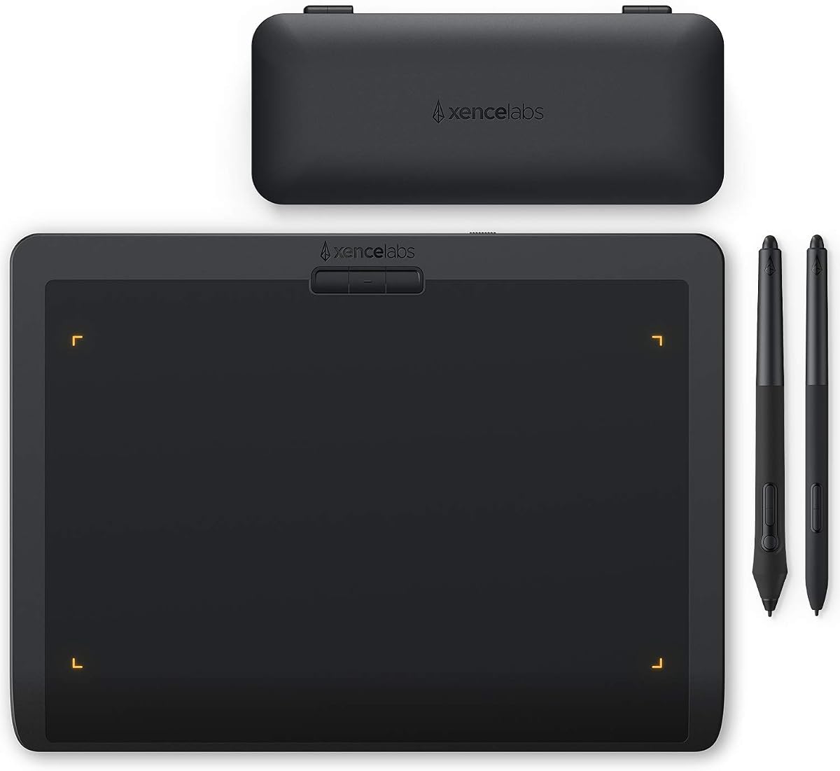 XENCELABS, Graphic Tablet Medium, Wireless Drawing Tablet with 2 Battery-Free Digital Pen, Tilt Support Stylus with 8192 Levels Pen Pressure Sensitivity, 12” Portable Drawing Pad for Win/Mac/Linux