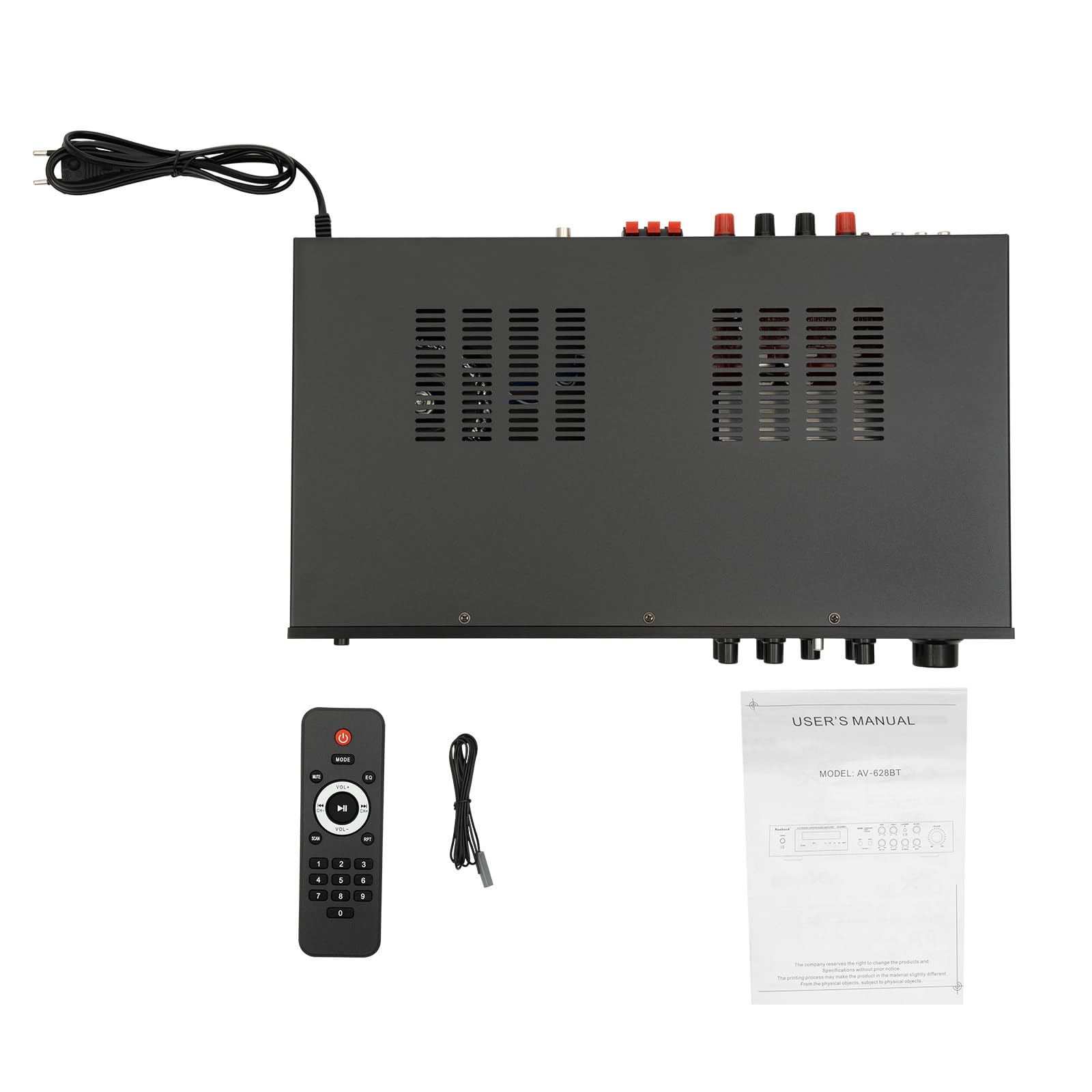 Amplificatore HiFi 5 Canali Bluetooth FM Mini Bluetooth Stereo Audio Ricevitore Amplificatore Completo Digitale FM SD/USB Ingresso Scheda Stereo Amplificatore Per Casa O Auto