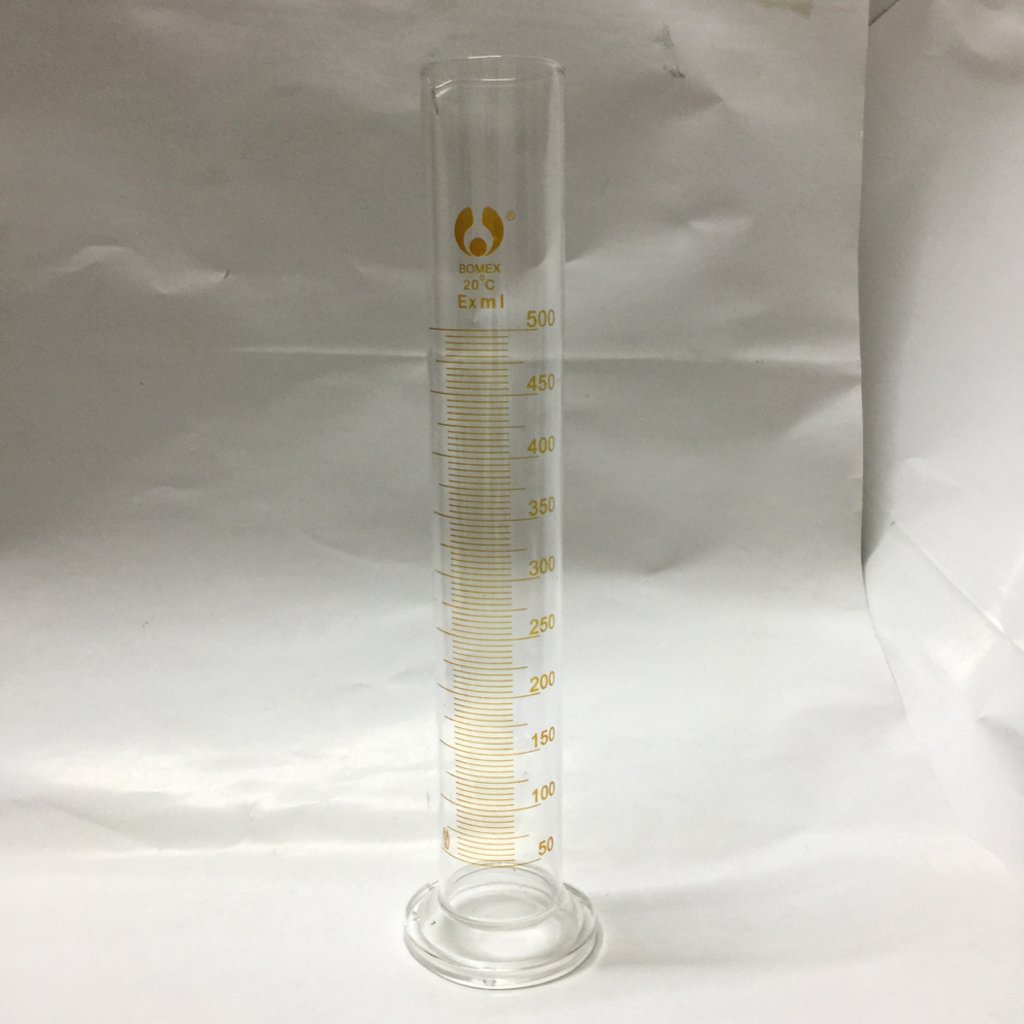 Plastikowe probówki testowe, Zestaw 1 szklanych, skalowanych, naukowych mierników laboratoryjnych
