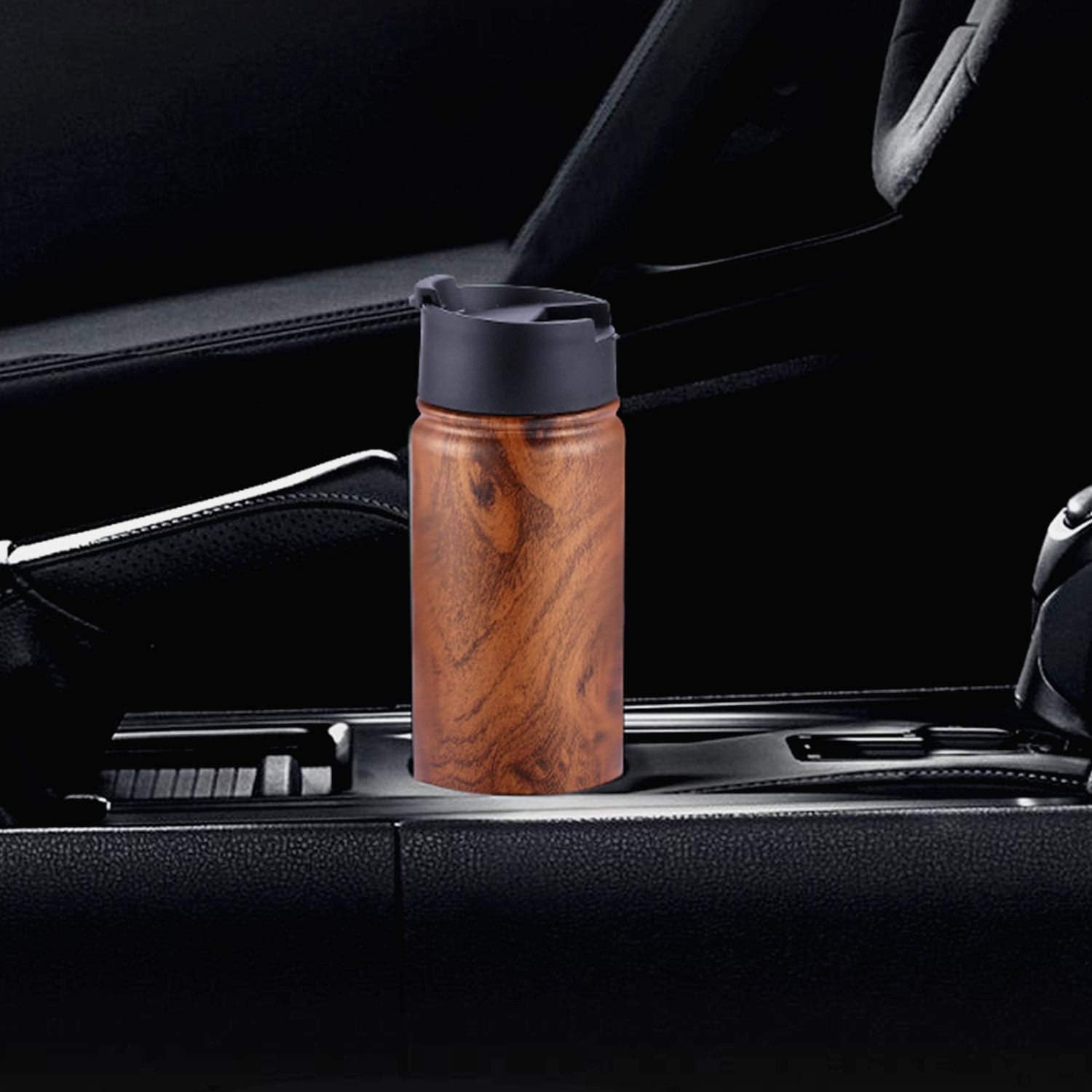 Sivaphe Tea Infuser Bottle With Removable Loose Leaf Tea Strainer, 18/8 Stainless Steel Insulated Travel Tumbler Festival Gift(Wood Grain) - Image 5