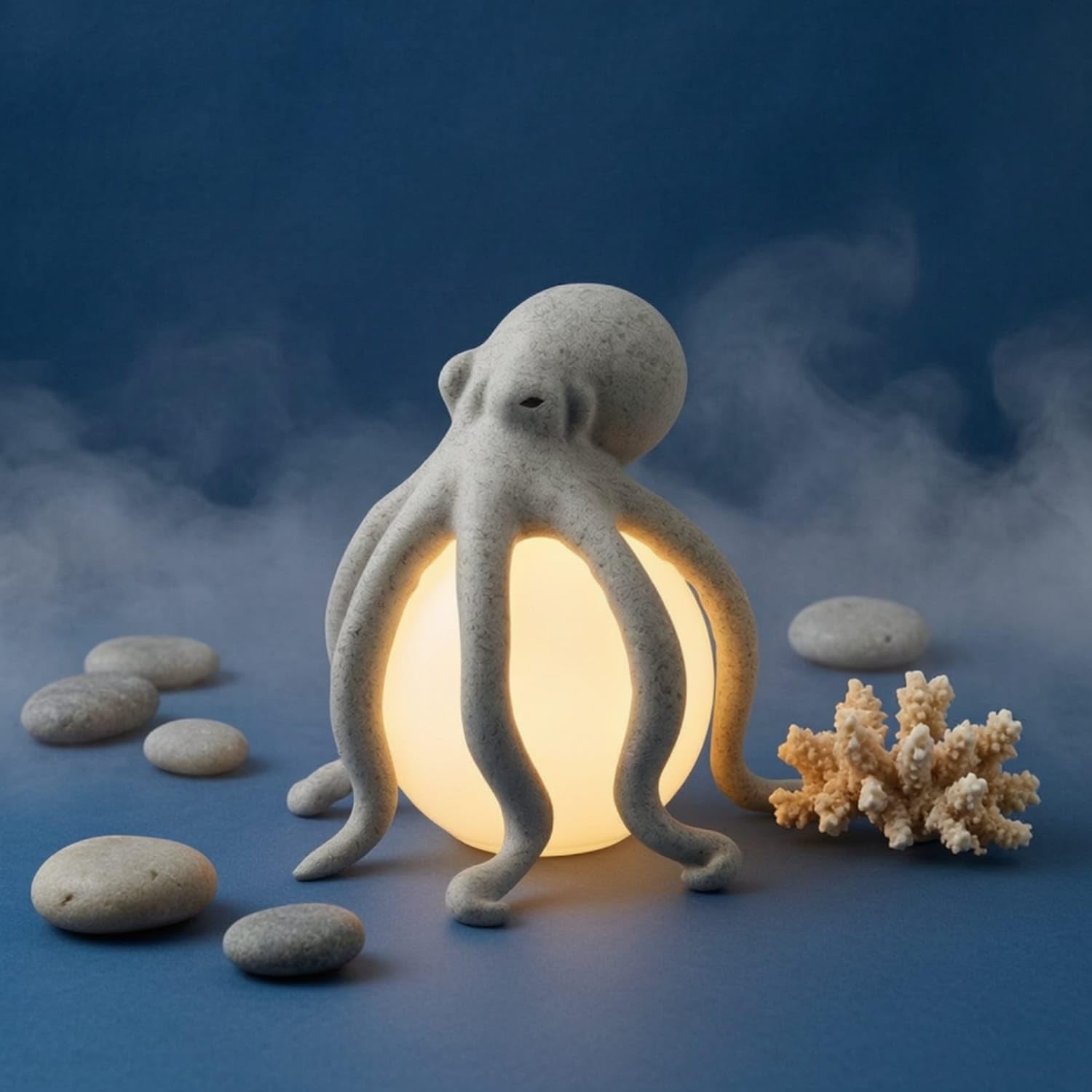 Buy ZOOMELLA Ocean-Themed Octopus Table Lamp USB-Powered Octopus