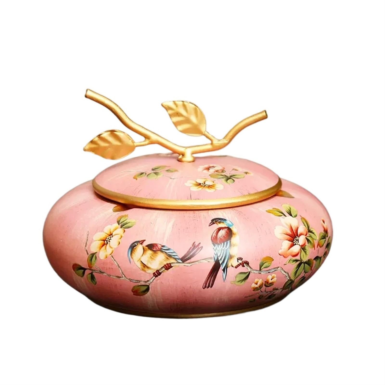 Sdgeryeeg Pink Ashtray， Hand Painted Ceramic Ash Tray, Windproof Smoking Anti Fly Cigarette Ashtray For Home Living Room(Pink)