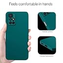 Pikkme Mi Redmi 10 Prime Back Cover Soft Matte Liquid Silicone TPU | Camera Protection | Shockproof Slim Back Case for Mi Redmi 10 Prime (Green) gallery image