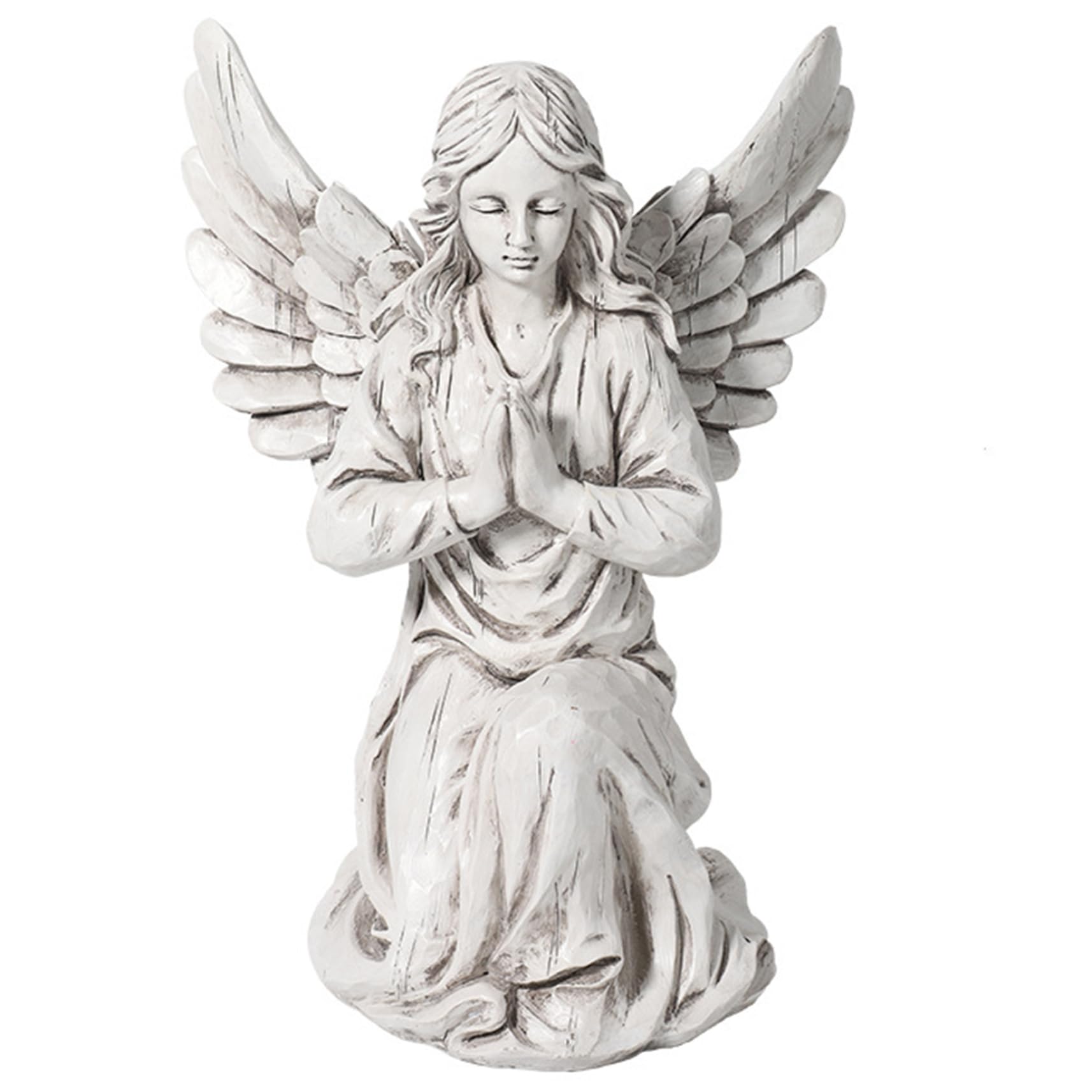 Vistnale Beige Angel Statues For Garden|Angel Statue, Waterproof Resin Religious Praying Garden, 7.5X5.7x10 Inch Statues For Outside, Patio, Lawn, Yard, Housewarming