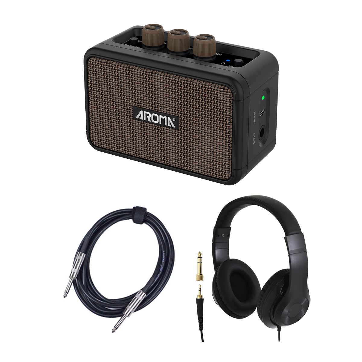 Amazon | AROMA AG-04 + ヘッドホン + シールド セット ミニアンプ