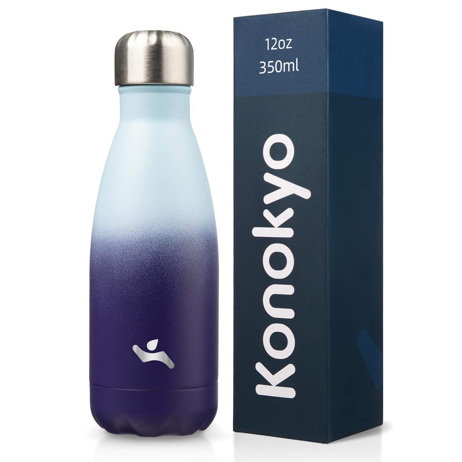 Konokyo 12 oz Insulated Stainless Steel Water Bottle, Ocean Dream
