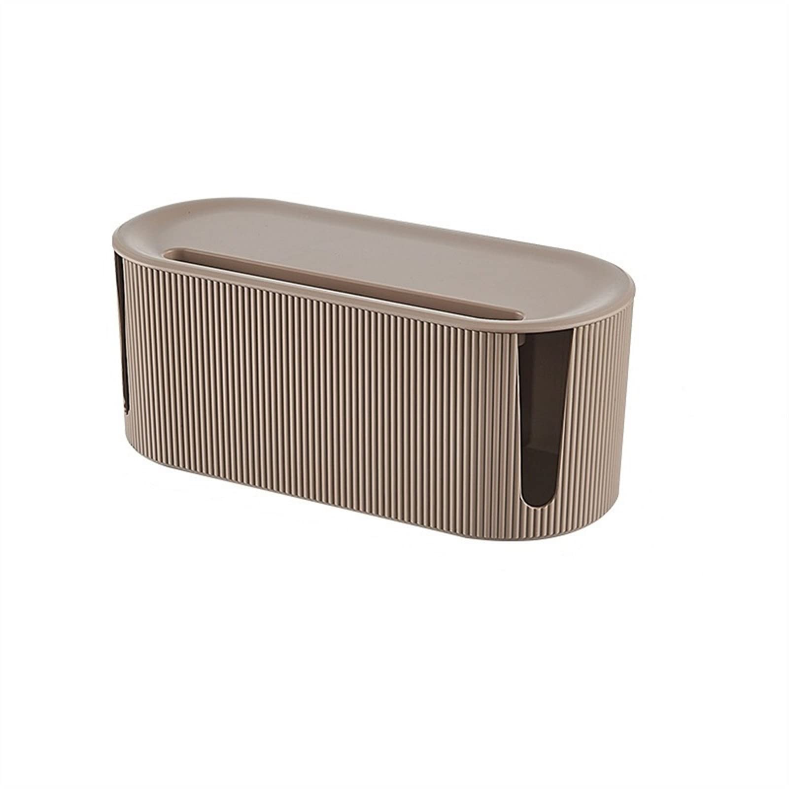 Kabelmanagementbox Kabelaufbewahrungsbox Netzteilplatine Ladegerät-Buchsen-Manager zum Verstecken von Kabeln und Steckdosenleisten Aufbewahrungsbox Home Office Protector Cable Tidy Box (Color : Coff