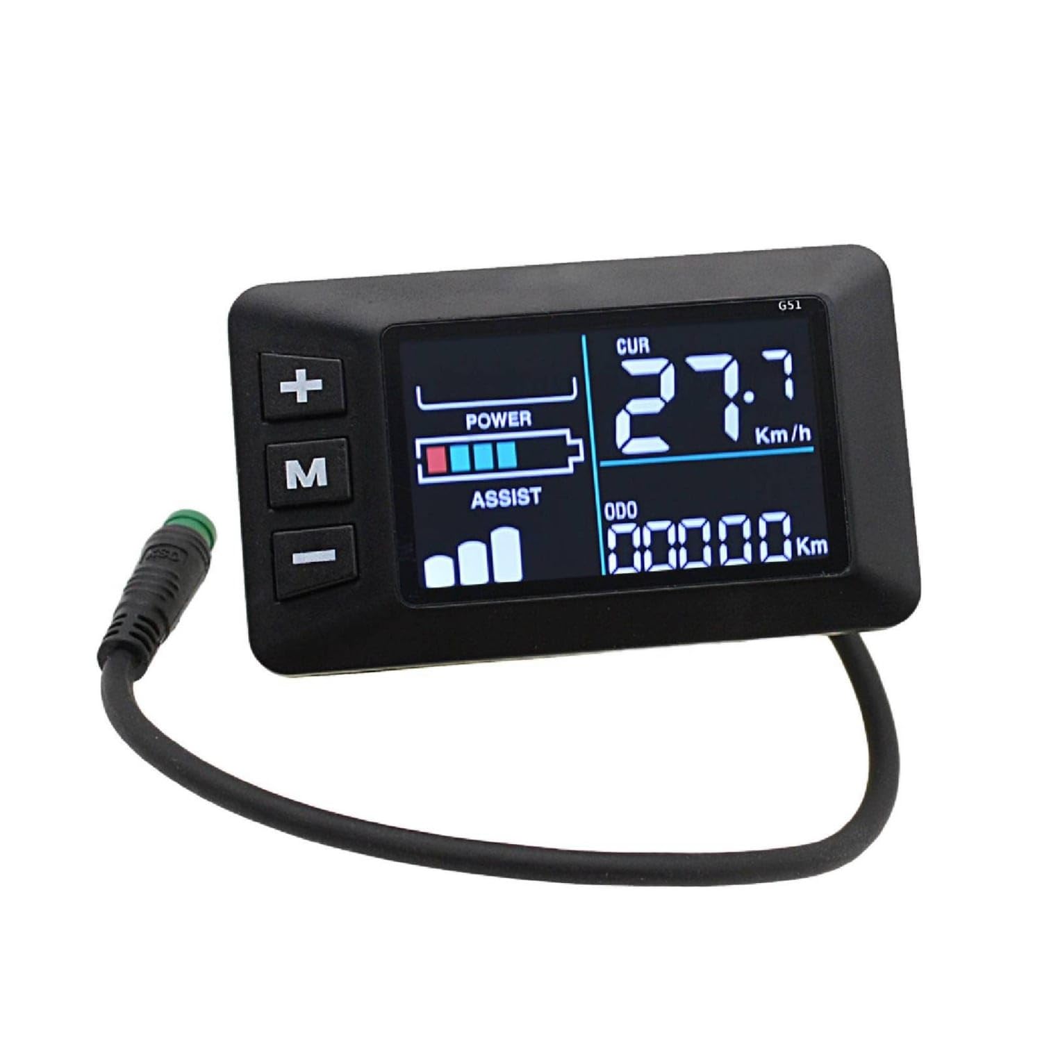 24V/36V/48V Electric Bike Display with Handlebar Mount 3-Button Electric Bike LCD Display Multi-Voltage Compact for Commuters, G51 Color Screen|Electric Bicycle Components|Sporting Goods-image-20