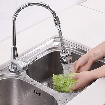 pepplo Faucet Aerator - Can Rotate 360 ??Degrees/Water-Saving Strainer/Aerated Jet and Shower Jet Two Water Modes (Short Nozzle-A)