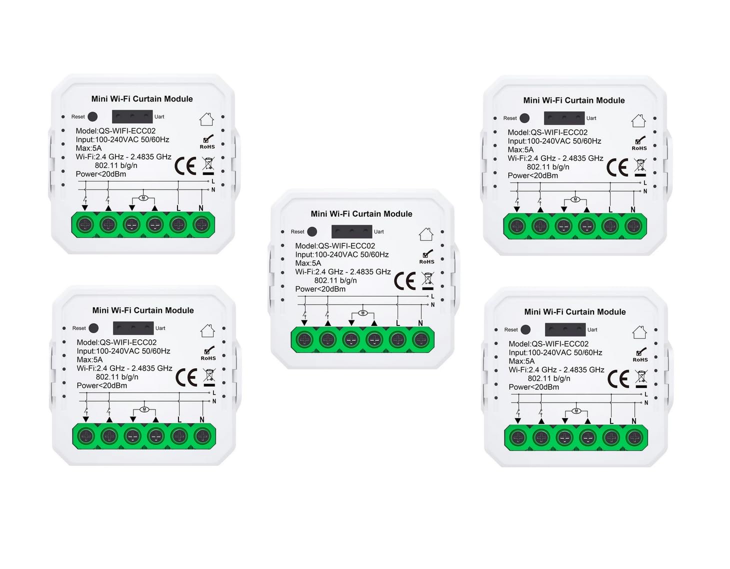 [Funzione Percentuale]Interruttore Tapparelle WiFi, Modulo Comando Smart per Tapparelle Elettriche, Controllo App Smart Life, Comando Vocale (5)