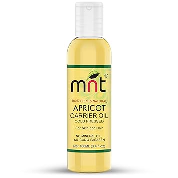 MNT Apricot Cold Pressed Carrier Oil (100ml) 100% Pure Natural & Undiluted Therapeutic Grade & Aromatherapy for Hair Care and Skin Care