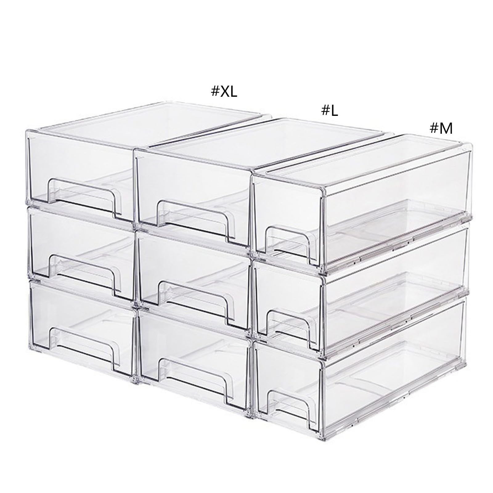 Efficiente cassetto Frigorifero Multi Scomparto congelatore per classificare Alimenti Contenitore sigillato Trasparente con Vassoio per Uova Scatola portaoggetti da Cucina per ingredienti