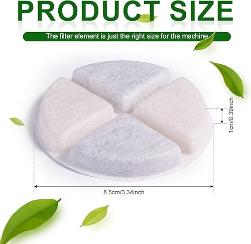 Miniatura 2 de 8 filtros de fuente para mascotas, 101 onzas/3 litros, filtro suave para fuente de agua, filtro de repuesto para fuente de agua para mascotas,