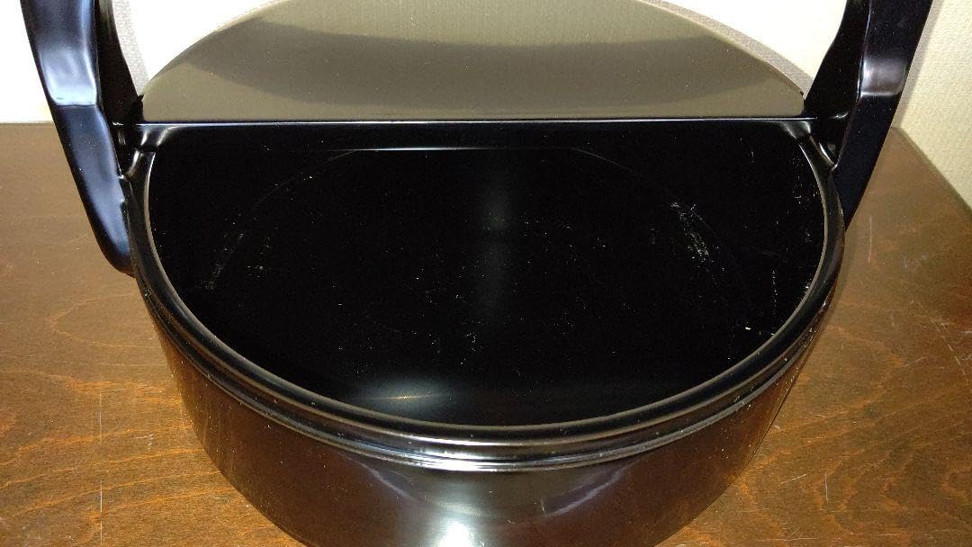 Amazon.co.jp: 黒真塗 手付飯器 紙製共箱付 茶道具 茶事 懐石 : ホーム 