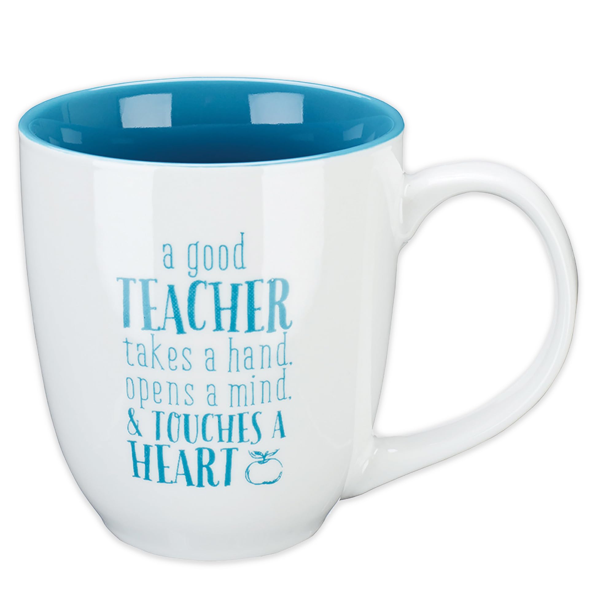 Christian Art Gifts Blue Ceramic Coffee Mug 14 oz Microwave and Dishwasher-safe Inspirational Scripture Coffee and Tea Mug