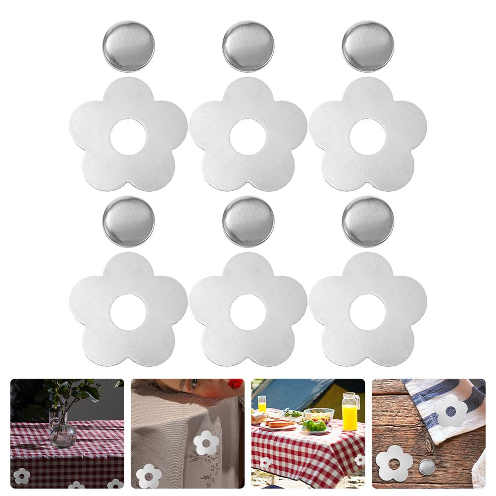 Table Cloth Clips for Außentische 6 Stück magnetische Tischdeckenanhänger Vorhanggewichte Winddichte Abdeckklammern for den Außenbereich Fixierhalterung Tischdeckenklammern