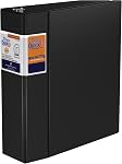 QuickFit Binder commercial lourd, 3-Ring Binder D-Ring, Noir, 2 1 cm