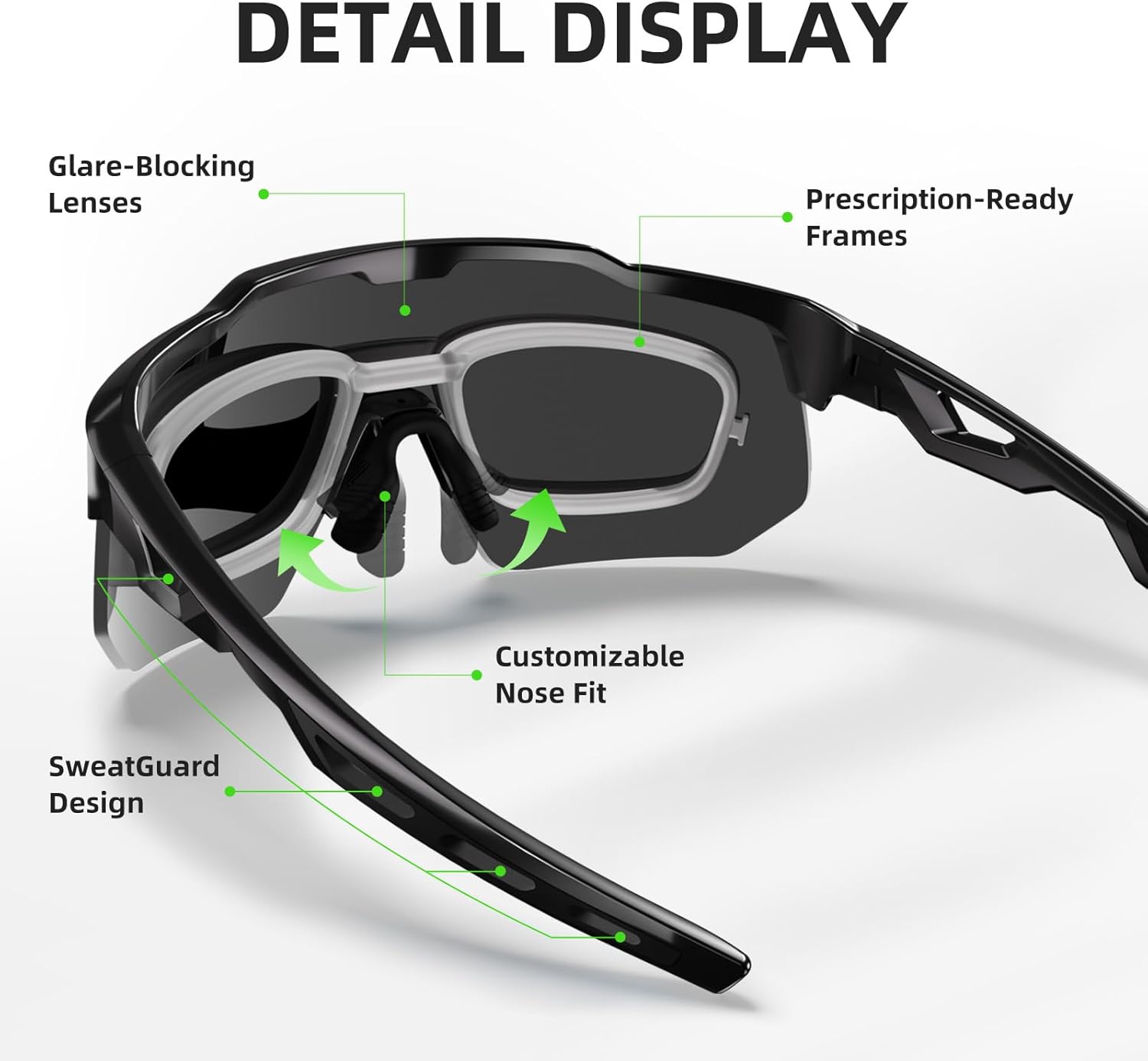 HAAYOT Polarized Sports Sunglasses for Men Women UV Protection Baseball Cycling Running Driving Fishing Glasses - Image 6