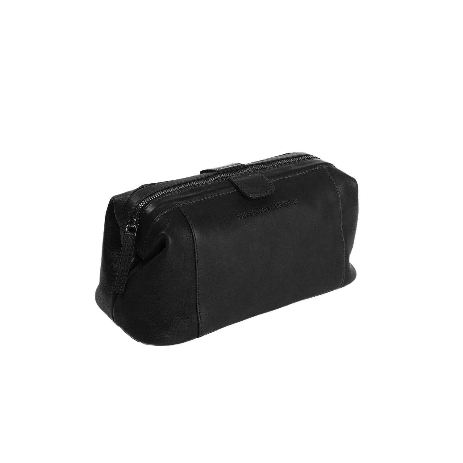 Chesterfield Brand La trousse de toilette Vince en cuir pour hommes et femmes | Trousse de voyage, de rasage, de cosmétiques, d'articles de toilette de salle de bain, grand organisateur de maquillage,
