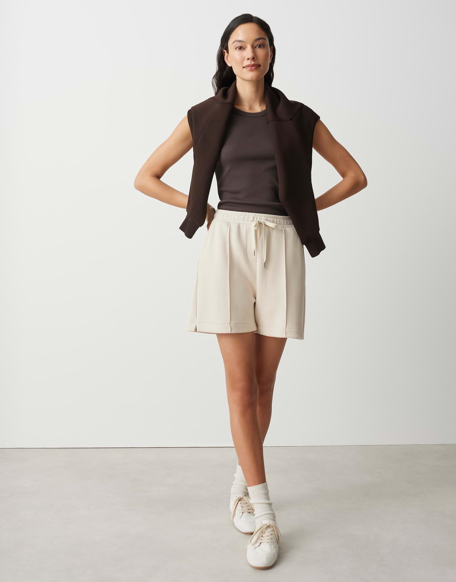 OPUS Damen Shorts | MELANE Club weiche Shorts mit samtiger Optik