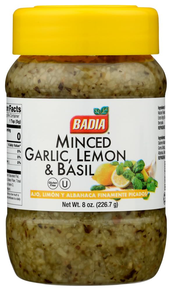 Badia Minced Garlic Lemon and Basil
