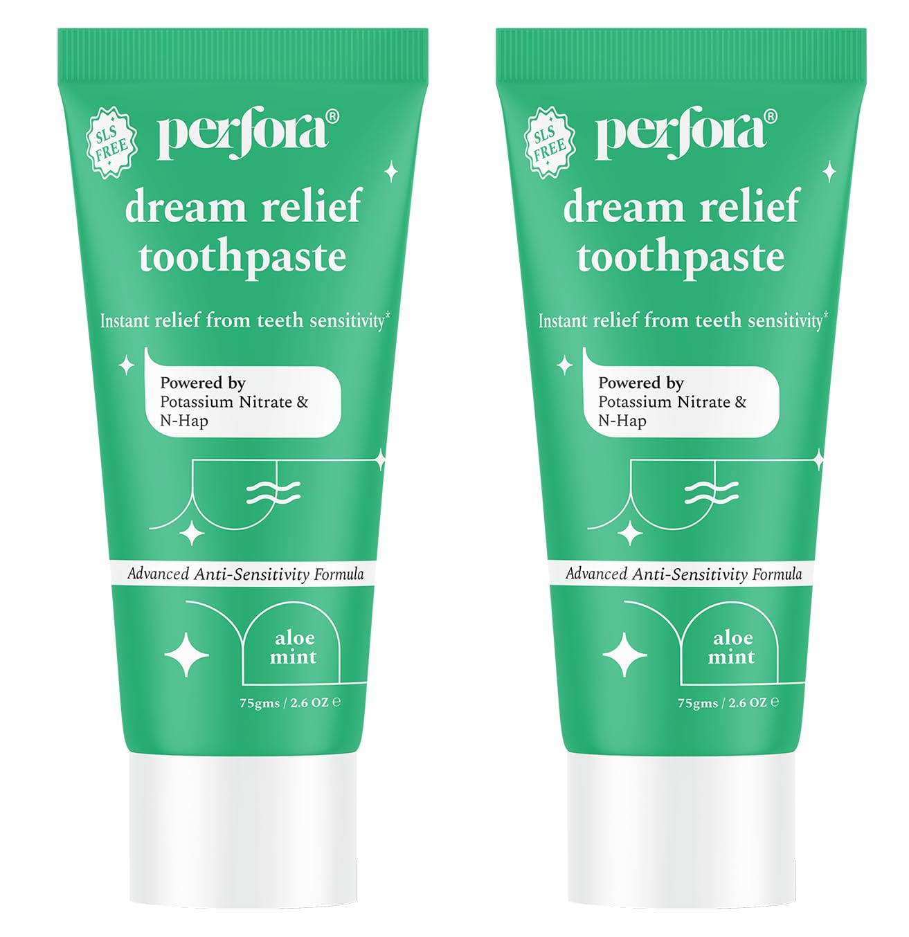 Perfora Dream Sensitive Toothpaste - 75 grams (Pack of 2) | Instant Sensitivity Relief for Kids & Adults | SLS Free & No Artificial Sweeteners | Made Safe Certified | Vegan Friendly Gel Toothpaste-image-34