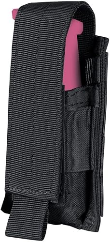 Bolsa de utilidad táctica modular MOLLE PALS de una sola revista negra