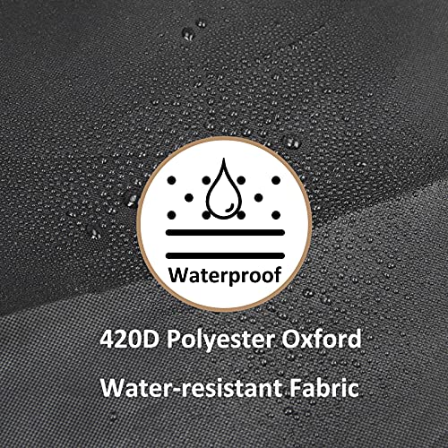 Ailelan Winter Air Conditioner Covers for Outside Units - 34 x 34 x 30 inches Water Resistant AC Unit Covers Outdoor - American Standard Furniture Universal Cover (Square) - Black
