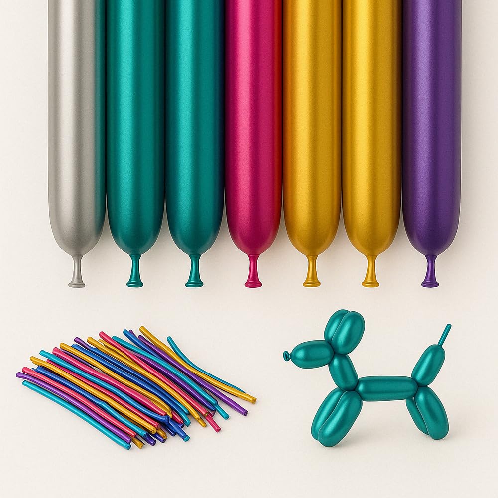 25 pcs - Multicolor Metalico