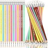 Fumete 36 Pcs Inspirational Quote Pencils for Students from Teacher Motivational Pencil with Eraser Pre Sharpened #2 HB Bulk Classroom Gifts for Students Back to School