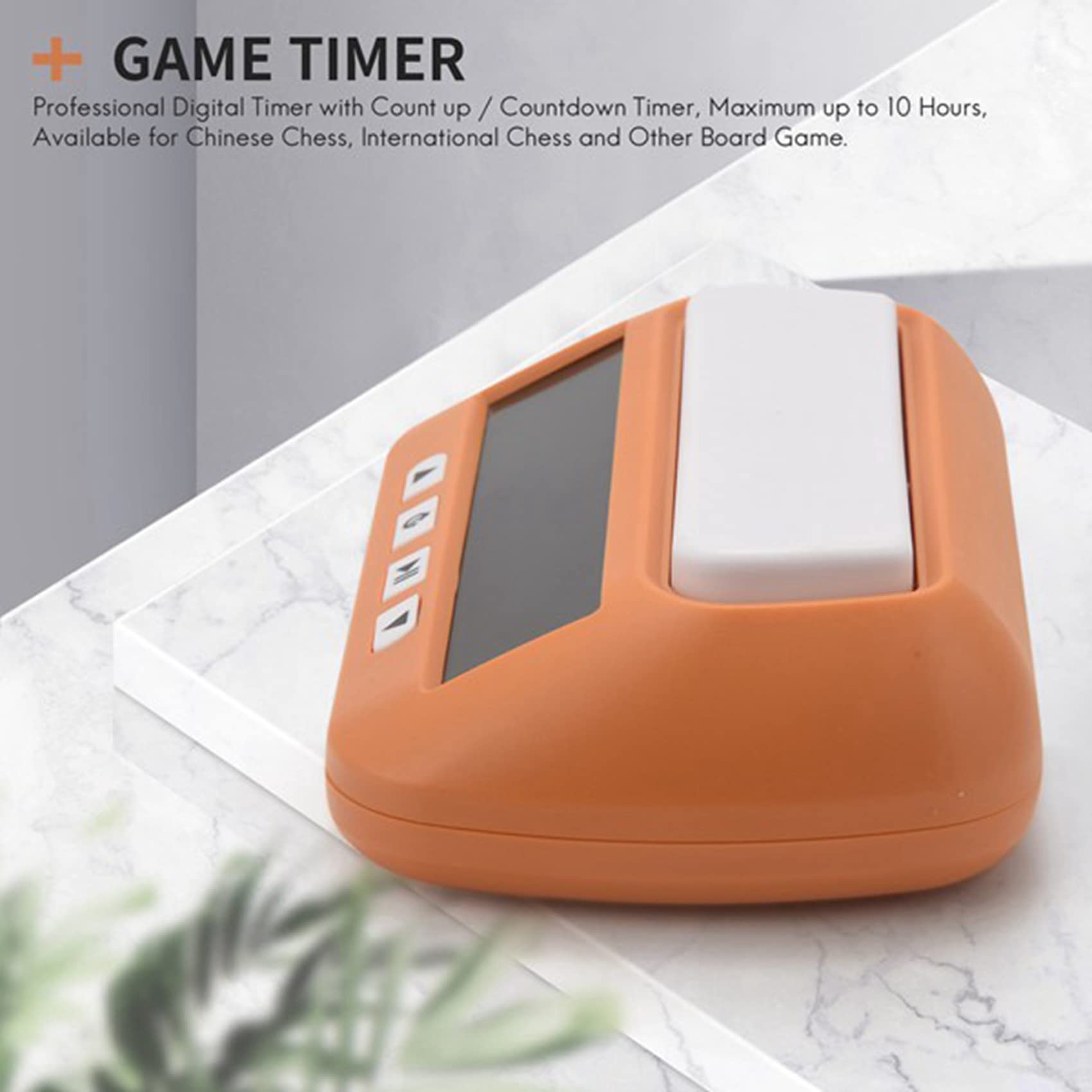 Speesy 3 relojes de ajedrez, temporizador digital de ajedrez y temporizador de , reloj profesional portátil multiusos 3 en 1, amarillo