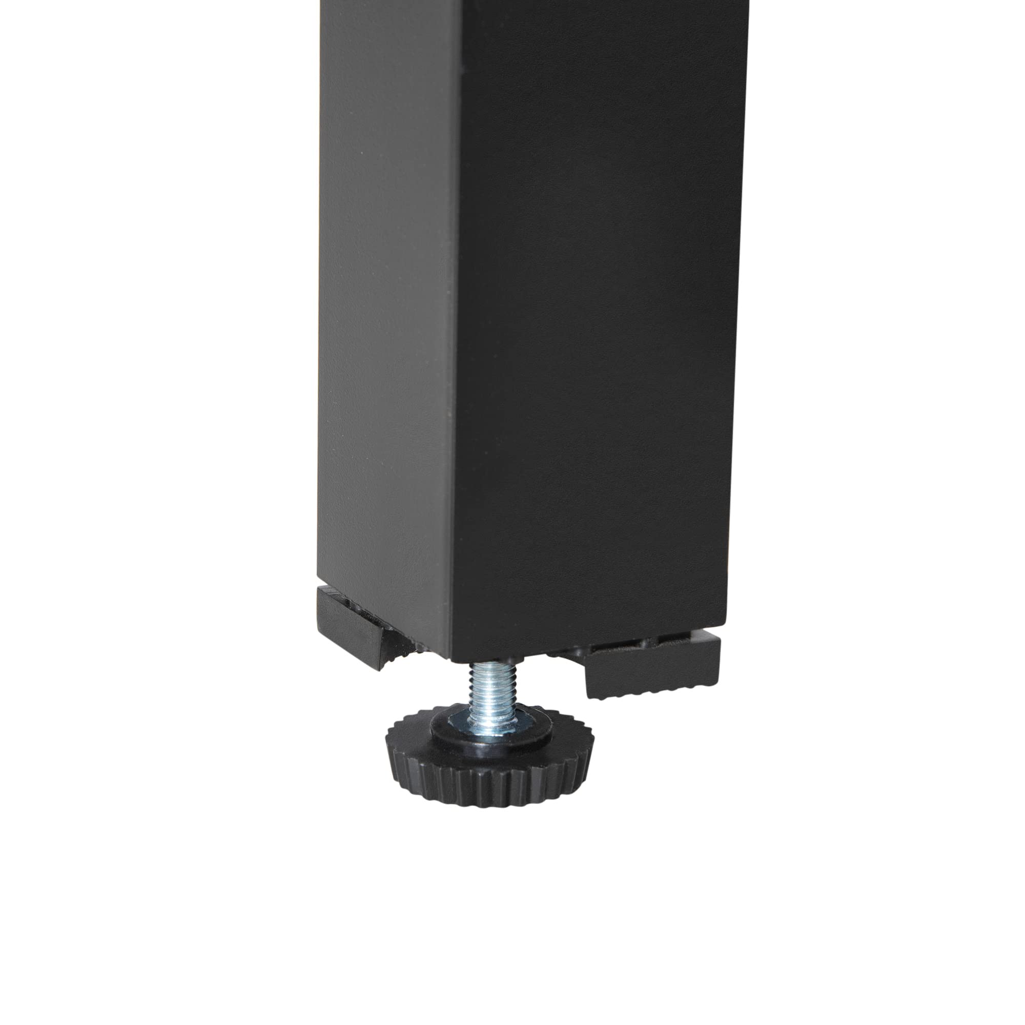 Outsunny Set Tavolo da Giardino 7 Pezzi, Sedie Pieghevoli Regolabili Alluminio Textilene Nero
