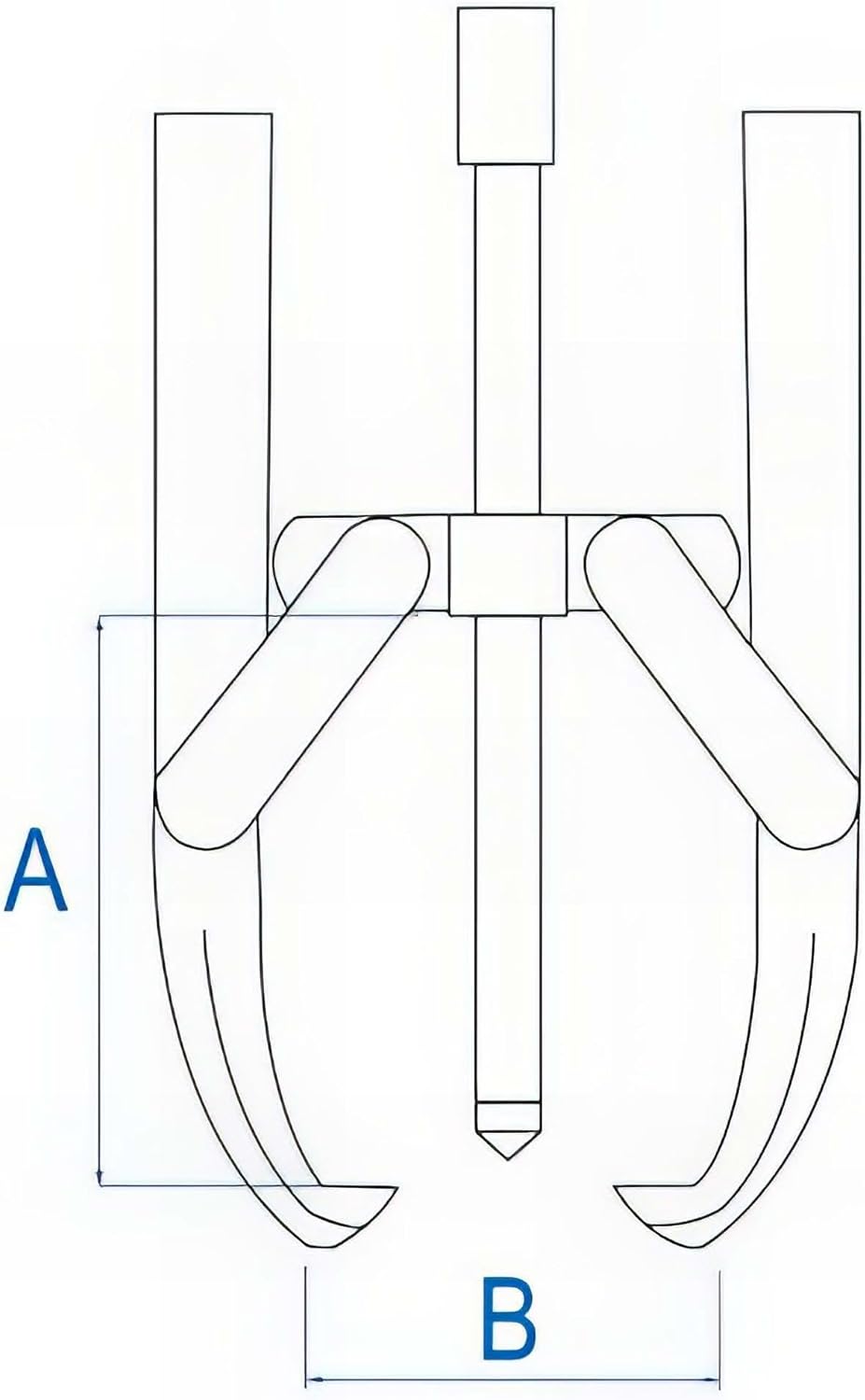 King Tony 79629301 Extractor 2 Claw 6-100 mm H 85 mm
