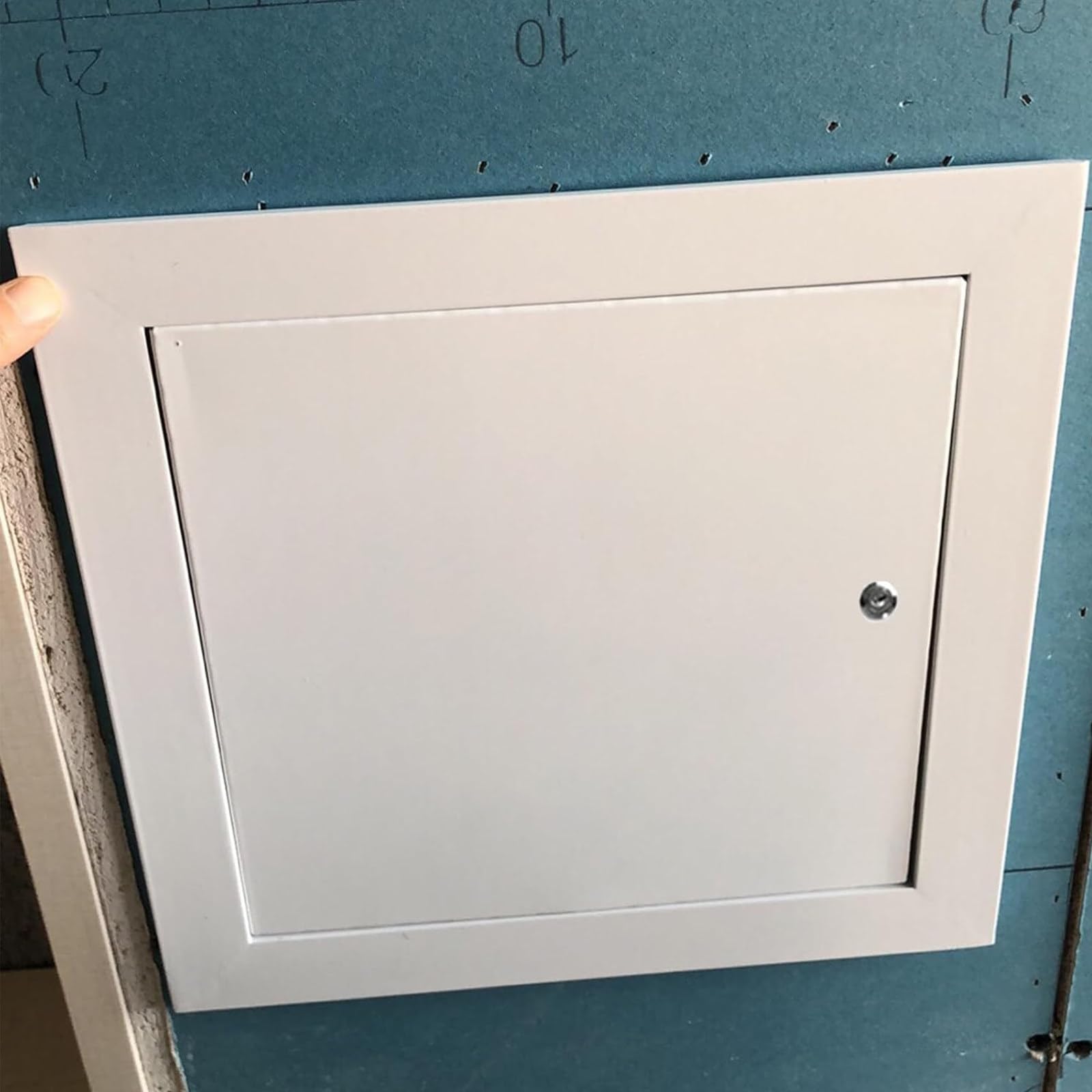 Fangqmm Multicolor Plumbing Access Door Wall And Ceiling Attic Access Cover, White Service Shaft Door Panel, Service Hatch For Laundry Chute, Garage, Kitchen, Bathroom 30X30cm/12X12in