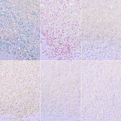 Prochive Neon Spiegelnde Nagel Glitter Glitzer Puder Einhorn Nail Puder, Spiegel Effekt Regenbogen Kristall Opal… – Bild 5