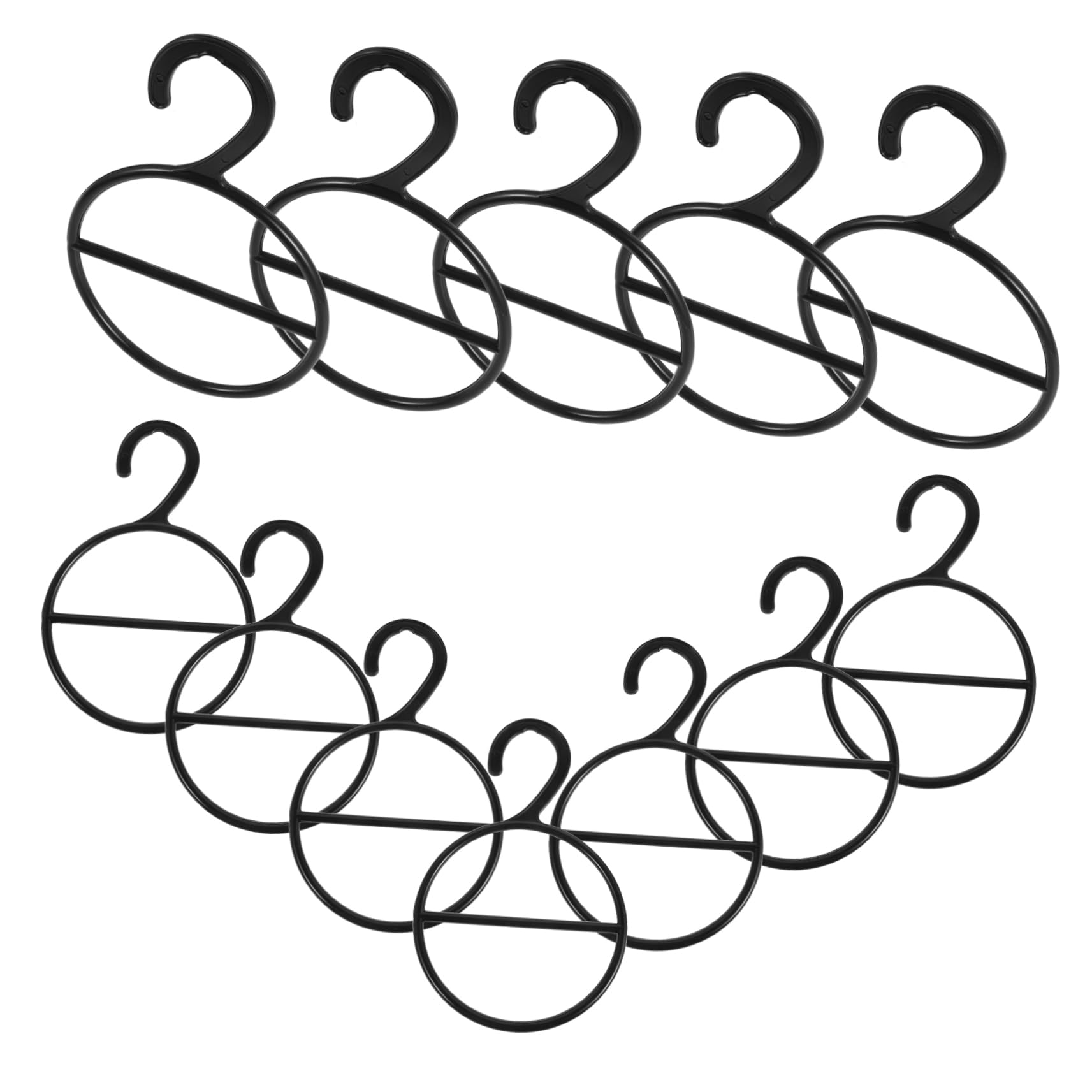 Happyyami 12pcs Scarf Storage Rack Multifunctional Scarf Display Hangers Ties and Accessories Hanging Holders for Closet and Wardrobe Space Optimization