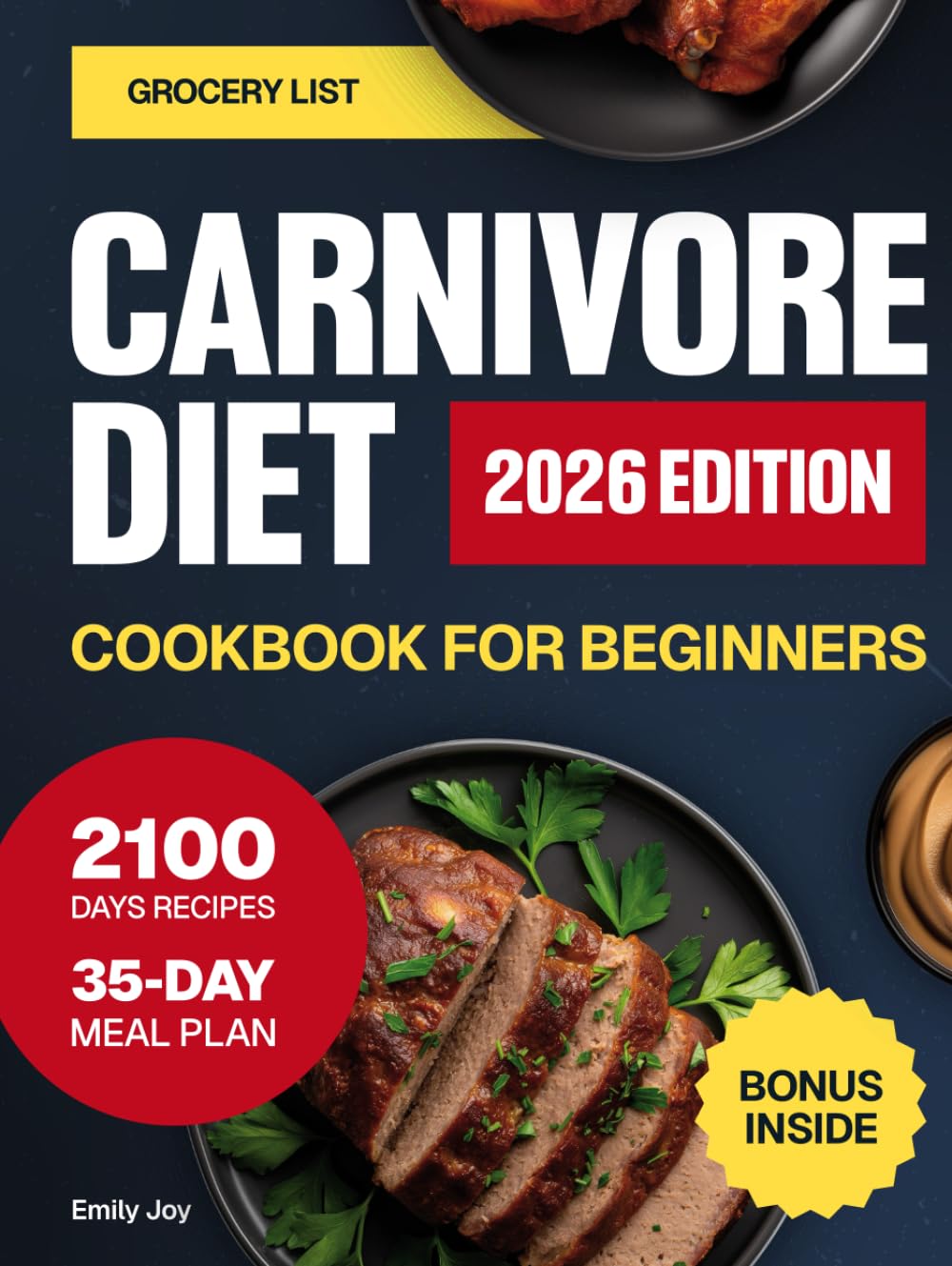 Carnivore Diet Cookbook for Beginners: The Super Easy Guide with 2100 Days of Delicious High-Protein Recipes to Boost Energy & Reclaim Strength. Plus ... Diet Made Simple: Easy & Delicious Recipes)