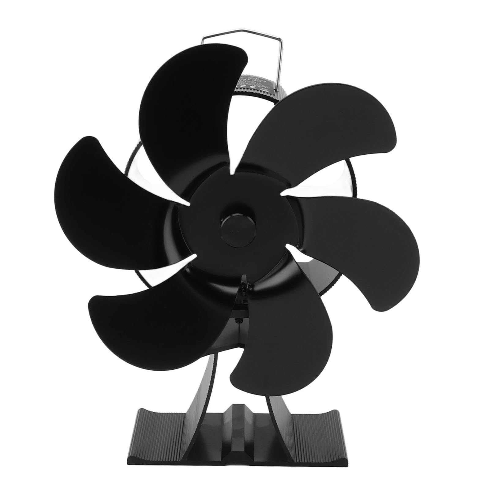 Yosoo Health Gear Ventilatore per Stufa, Ventilatore per Stufa a Legna Alimentato a Calore a 6 Pale, per Camino Termodinamico in Lega di Alluminio, Circolazione di Calore a Basso Rumore per