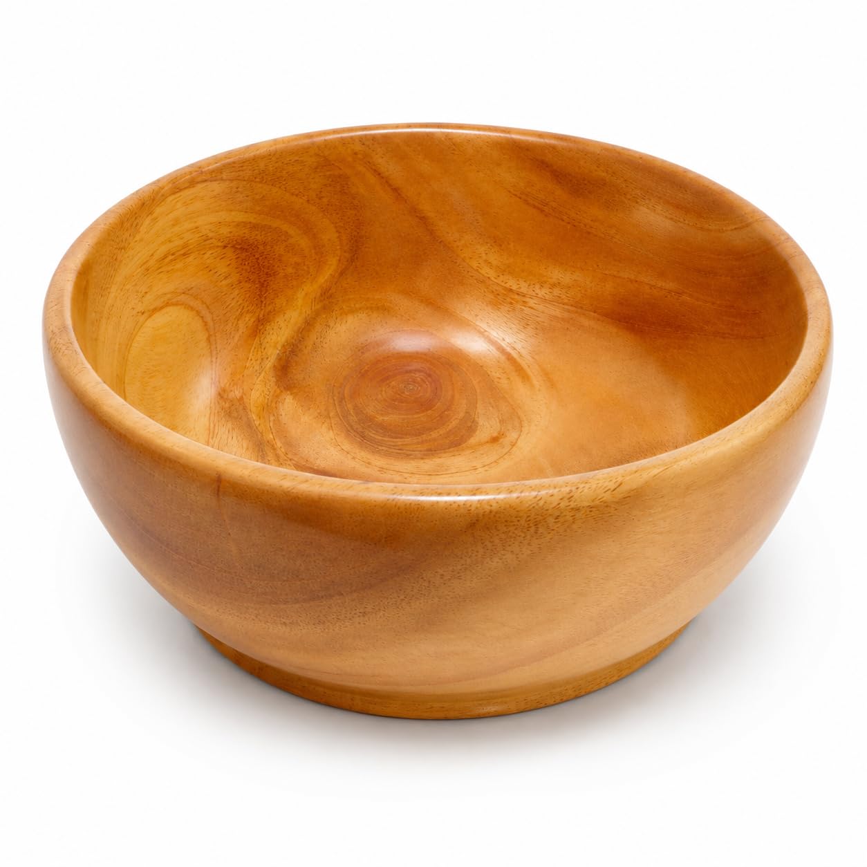 artkart Premium Mahogany Wooden Bowl (6 Inch) - Food Safe Salad, Fruit & Serving Bowl for Dining Table | Handcrafted Solid Wood Snack & Cereal Bowl | Anti-Mold Kitchen Tableware (Set of 1)