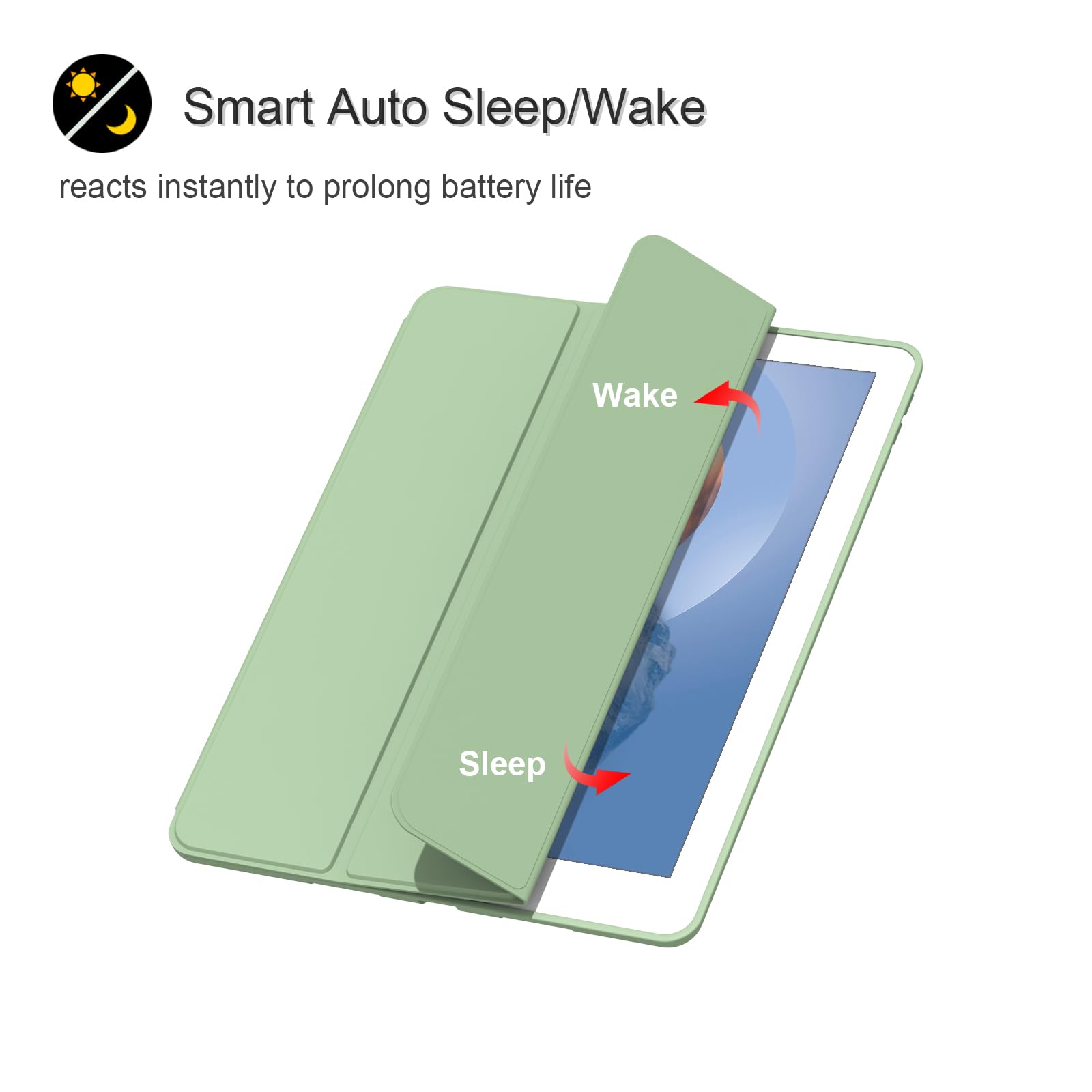 Case for 10.2 with Pen Holder (Matcha Green) - Image 2