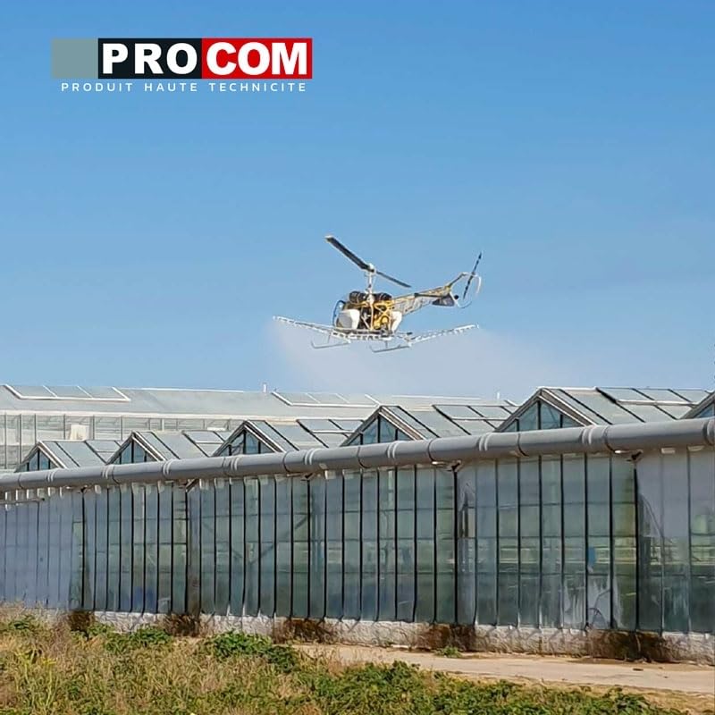 Peinture d'ombrage pour serre à tenue limitée, durée d'ombrage 3 mois, produit filtrant pour serre verre et plastique PROCOM 25 Kg